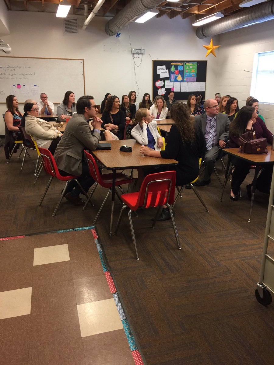 NCPrinFellows's tweet photo. PF Class 22 - Awesome school visit to Exploris Middle School. Thank you Summer, Amanda, and Tom for you time! @ExplorisSchool https://t.co/aAKe3Qk0VP