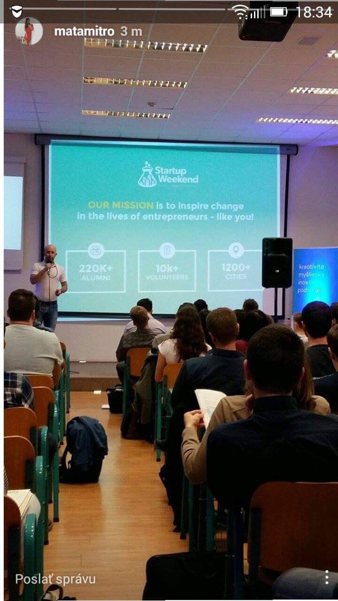 cescape_org's tweet photo. The #StartupWeekend #SWBB2017 has already started at #FPVMV #UMB #BanskaBystrica https://t.co/yzo2mBS2bn