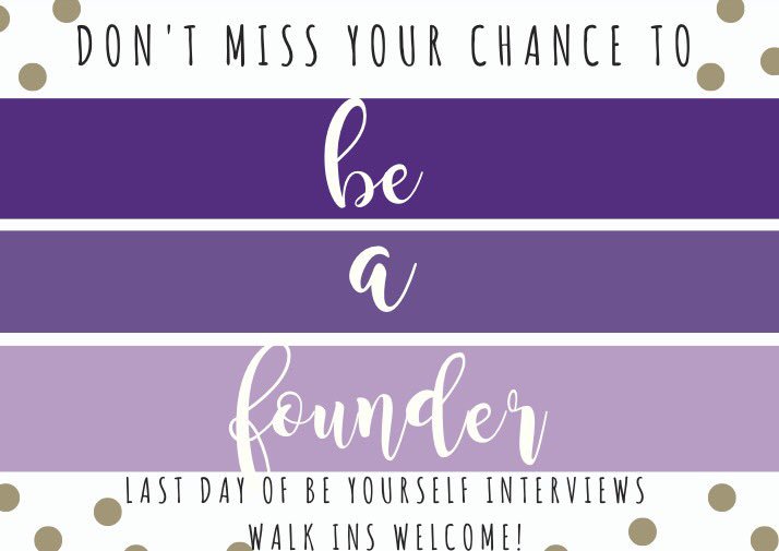 Don't miss your chance! We are in the Memorial Union Gallery all day! Come see us to learn about how you can be a founder of URI DPhiE!