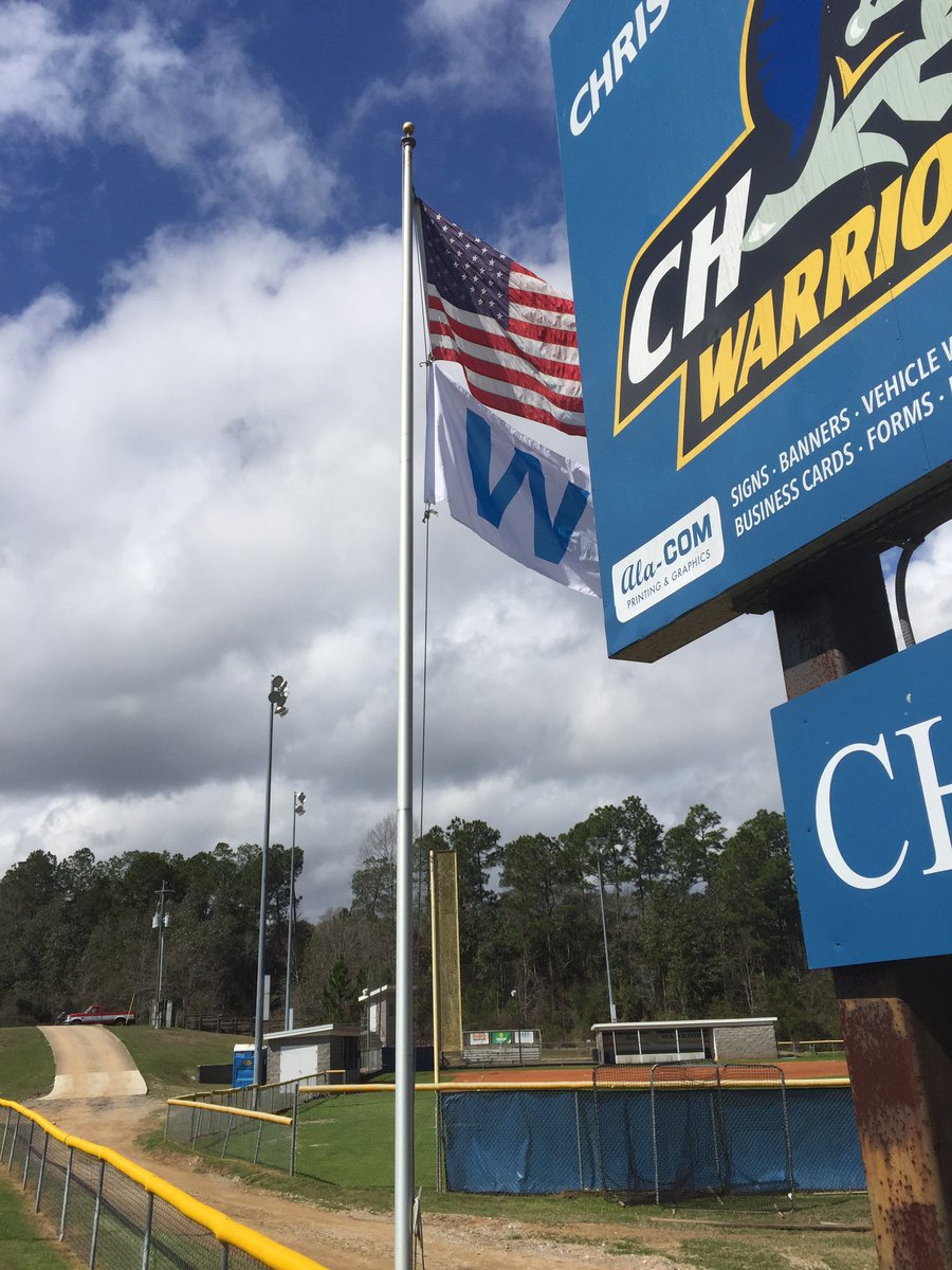 CHCA_Baseball's tweet photo. Beautiful day @chcacademy1 and even better seeing the W flag flying representing an extra inning win in the opener! #Deut20:1 https://t.co/8rScxgaDe6