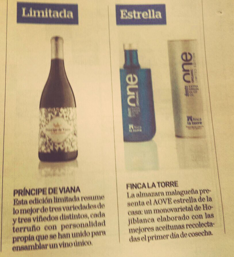 nagotec's tweet photo. Aceite de oliva virgen extra #FincalaTorre hoy en el @DiariodeNavarra #aove #premium info@nagotec.com https://t.co/tjmQzaw1br