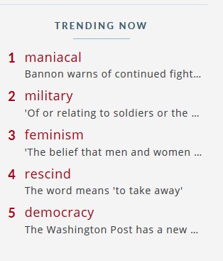 aaronfoss's tweet image. Trending now on @MerriamWebster ...