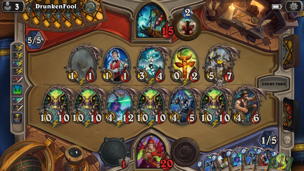 chrisjmartin571's tweet photo. All I can is I'm sorry... haha @PlayHearthstone #Hearthstone #tavernbrawl #pwnage #cloneball https://t.co/SM8kAa54eB