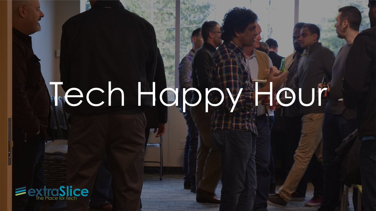 extraSliceInc's tweet photo. Thanks everybody for another great Thursday! We can't wait to have @chronosgacademy and @MAMortensonCo back again. 

#TechHappyHour https://t.co/gl3gLi3V5V