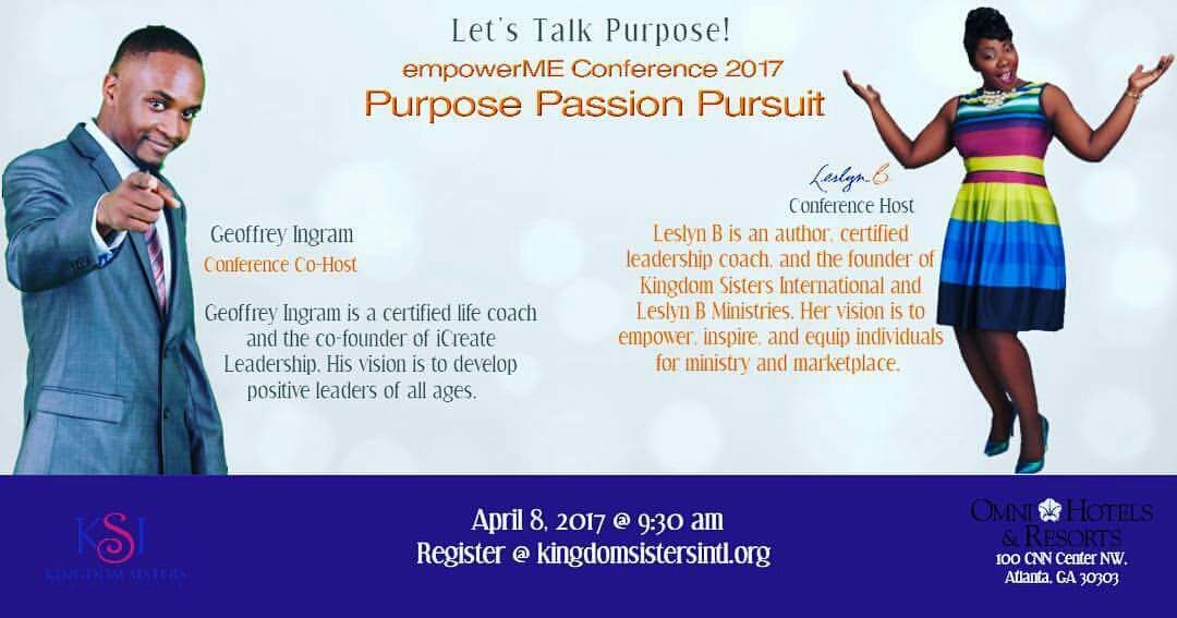 thegeoffingram's tweet photo. Honored to be working with my sis #LeslynB on another project! #empowerME #conference #iCreating #purpose #passion #pursuit #leadership https://t.co/OT4mxHxQpT