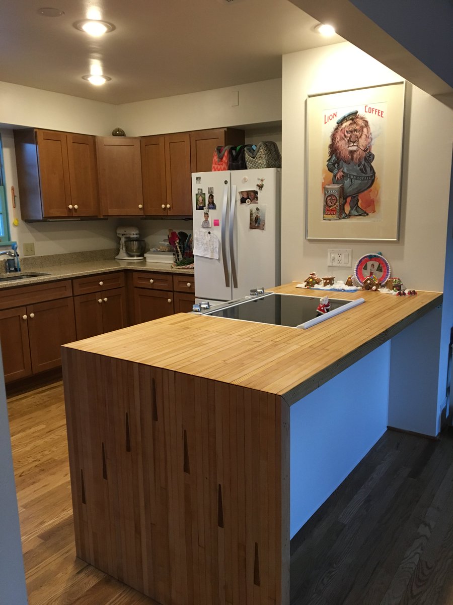 Stolco_Designs's tweet photo. we were happy to help this customer finish their kitchen renovation with a custom bowling alley counter top!

#bowlingalley #counter #decor https://t.co/imUr4STyfD