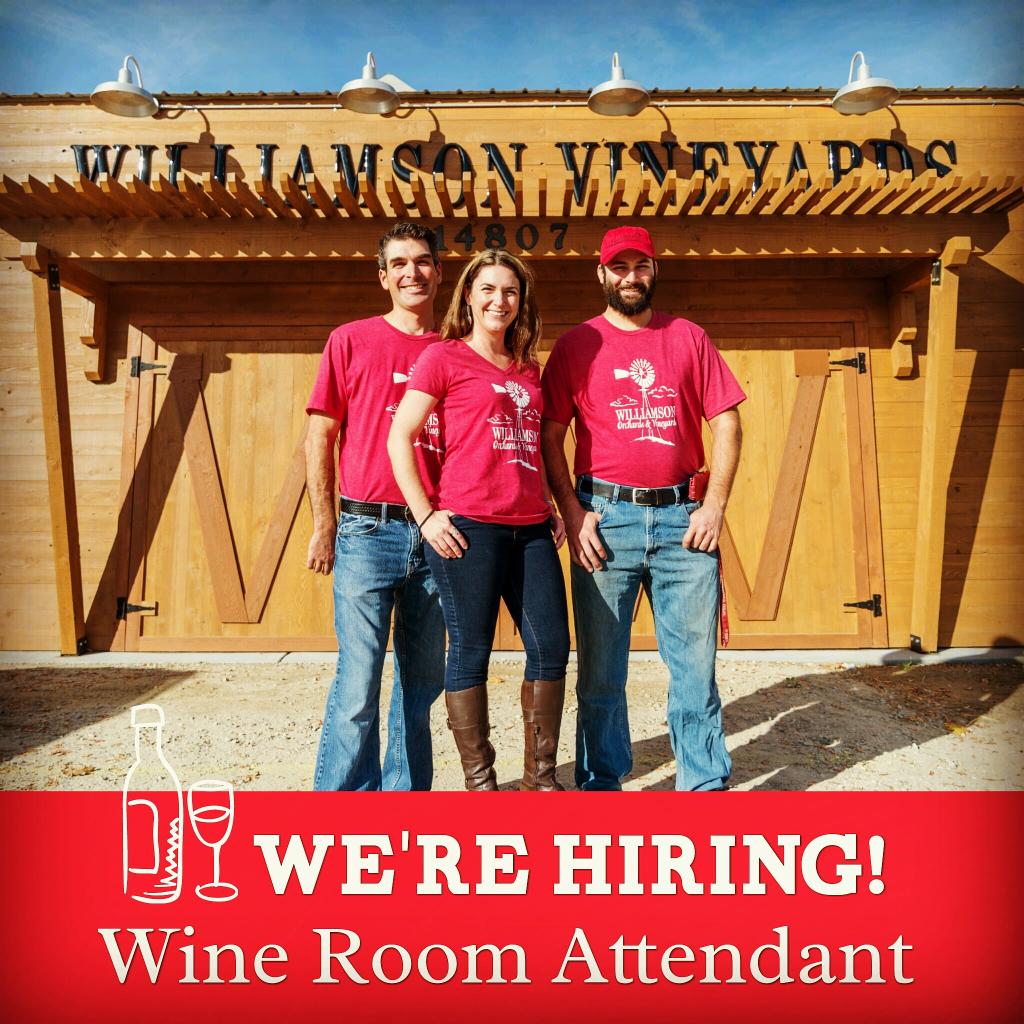 willorch's tweet photo. Williamson's is looking for a new wine room attendant! Private message us for more information. https://t.co/SM7X1Bup8o