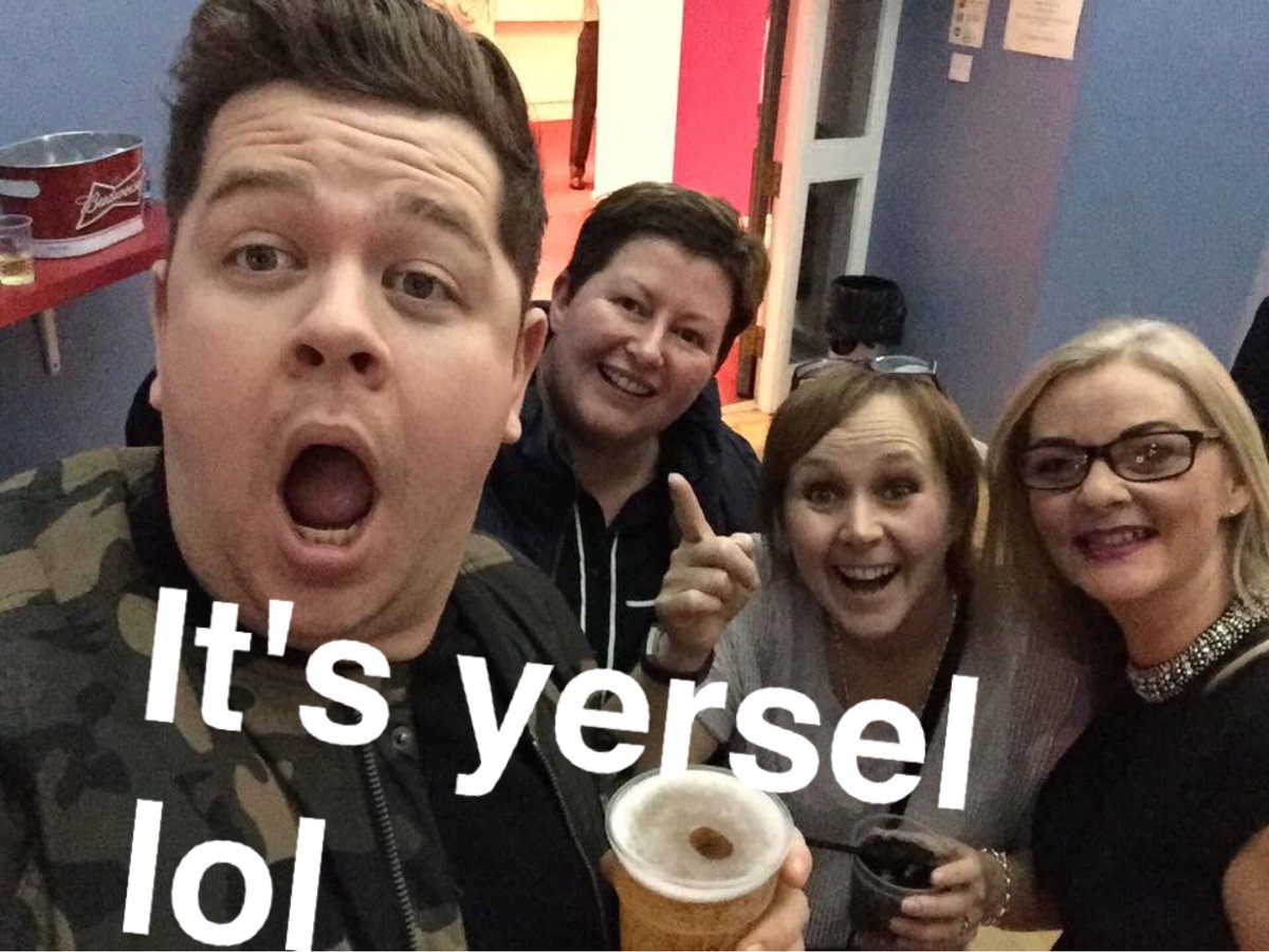 1LisaMorton's tweet photo. Fab night watching @liamdolan in Francie &amp; Josie, absolutely hilarious! Topped off by bumping into Grado! https://t.co/sgZRrgwcKN