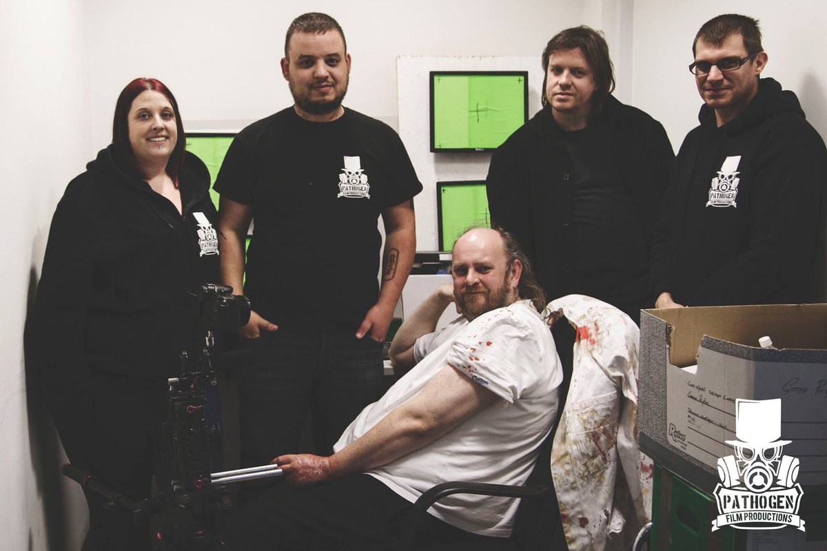 Pathogen_Films's tweet photo. #teamPathogen today with @m_ballantyne #deadatthegates #comingsoon https://t.co/H0KuYcRe9K