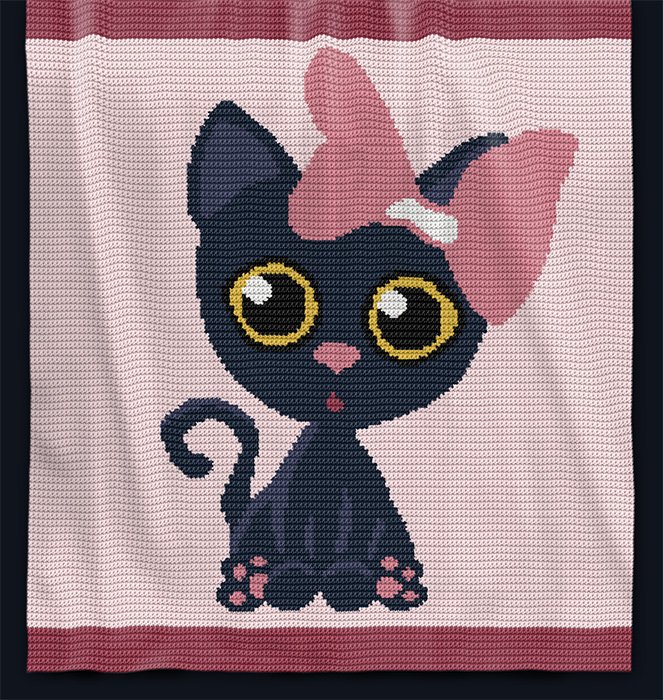 pattern_world's tweet photo. Crochet Baby Blanket / Afghan Pattern - Meow at https://t.co/TzSKduL3he 

#crochet #graphghan #babyblanket #crochetbabyblanket #crochetgraph https://t.co/18ANp3EoPz