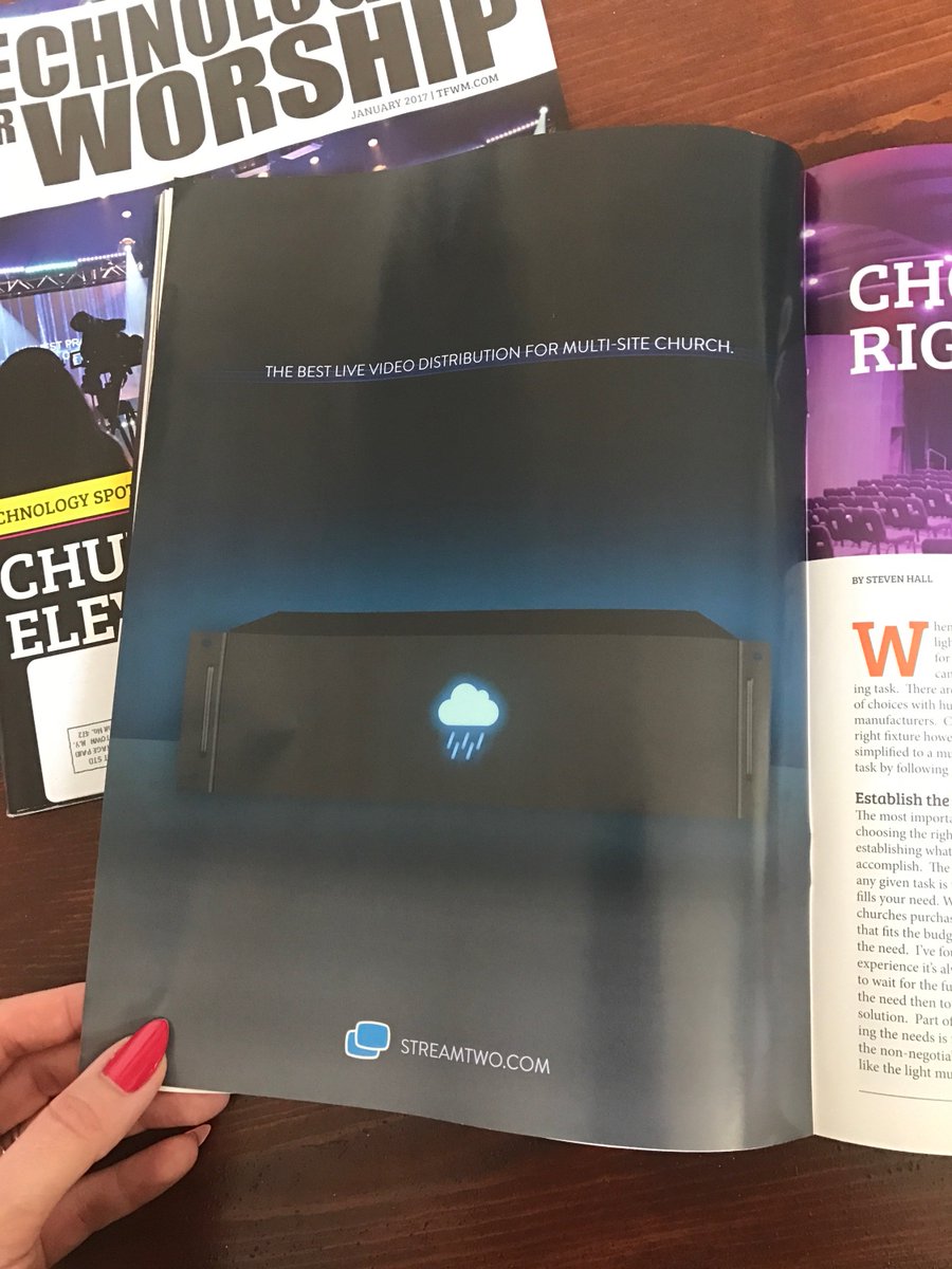 StreamTwo's tweet photo. Thanks for the feature in your January Issue! @tfwm 🌧 https://t.co/plHl5WXFmT
