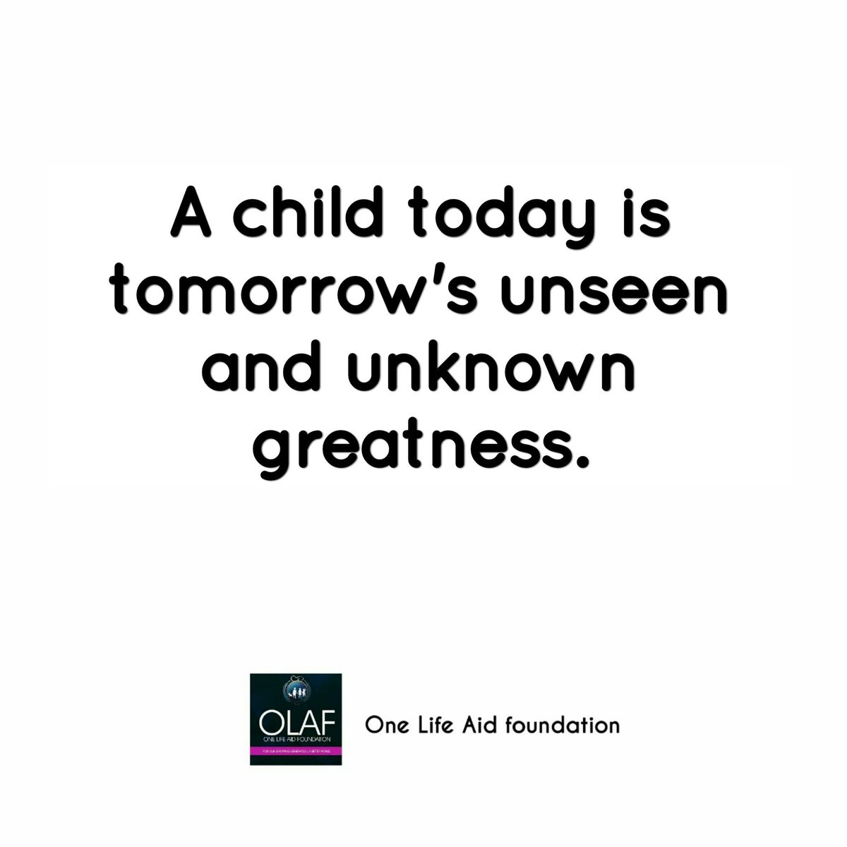 OneLifeAidFoundation tweet media
