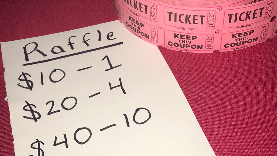 These raffles are crazy! Thank you to all who donated.