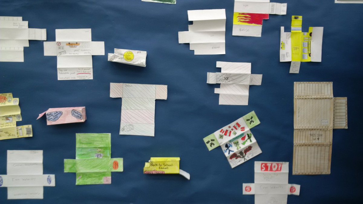 Equinox_Roden's tweet image. Students in RGR7 building toy cars as part of their math inquiry with geometric nets. #RenewedMathStrategy #STEM