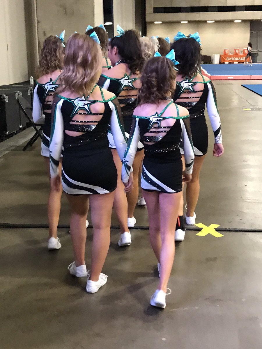 CheerForceSimi's tweet photo. @LadyInspire17 walking to the Arena at NCA Nationals for their Day 1 Performance!! #theworkisworthit https://t.co/mv8tqyGK1q