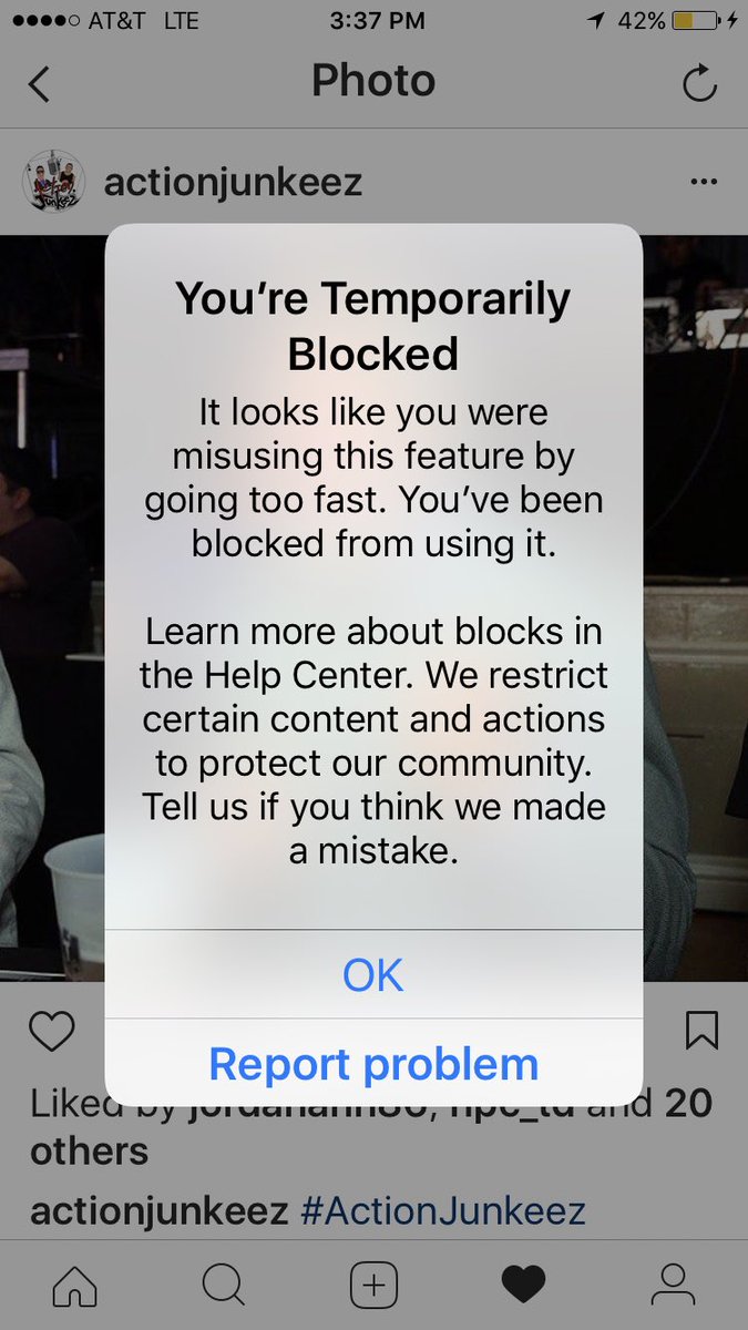 jon orlando - how long will instagram temporarily block me for liking too many