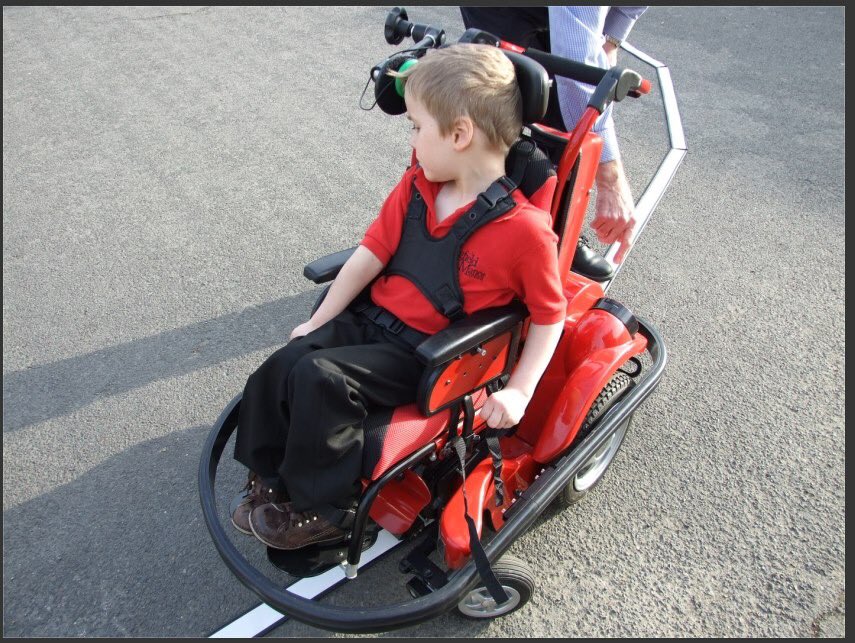 bucksamandy's tweet photo. #Mustang #Powerchair for little ones #OneSwitch #NoCrash Follow #MagneticStrips #SensorBars @SMILESmarttech #HeadSwitch #QuadCP #Dystonia https://t.co/l8gl2bfJzi