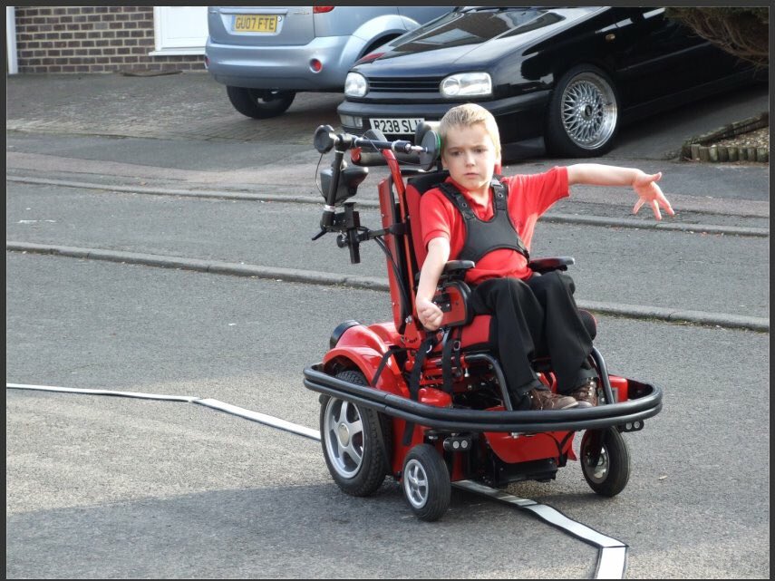 bucksamandy's tweet photo. #Mustang #Powerchair for little ones #OneSwitch #NoCrash Follow #MagneticStrips #SensorBars @SMILESmarttech #HeadSwitch #QuadCP #Dystonia https://t.co/l8gl2bfJzi