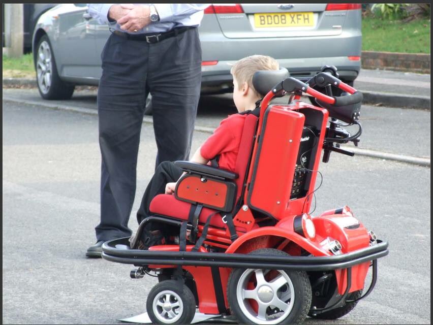 bucksamandy's tweet photo. #Mustang #Powerchair for little ones #OneSwitch #NoCrash Follow #MagneticStrips #SensorBars @SMILESmarttech #HeadSwitch #QuadCP #Dystonia https://t.co/l8gl2bfJzi