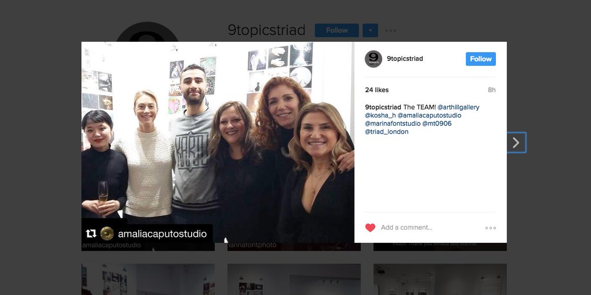 TRIADLONDON's tweet photo. Thank you to everyone who came to our #9TOPICS exhibition and to those who tuned in to our Facebook #LIVE feed! It was lots of fun. https://t.co/5ji6eq8m8X