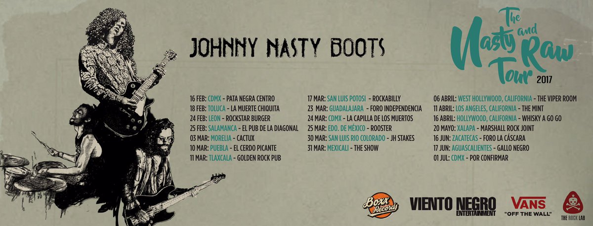 vans_mx's tweet photo. Las botas más sucias se darán una vuelta por México. No te pierdas a @JohnNastyBoots en su tour y mantente conectado para ganar boletos. https://t.co/BWc2bwmUOy