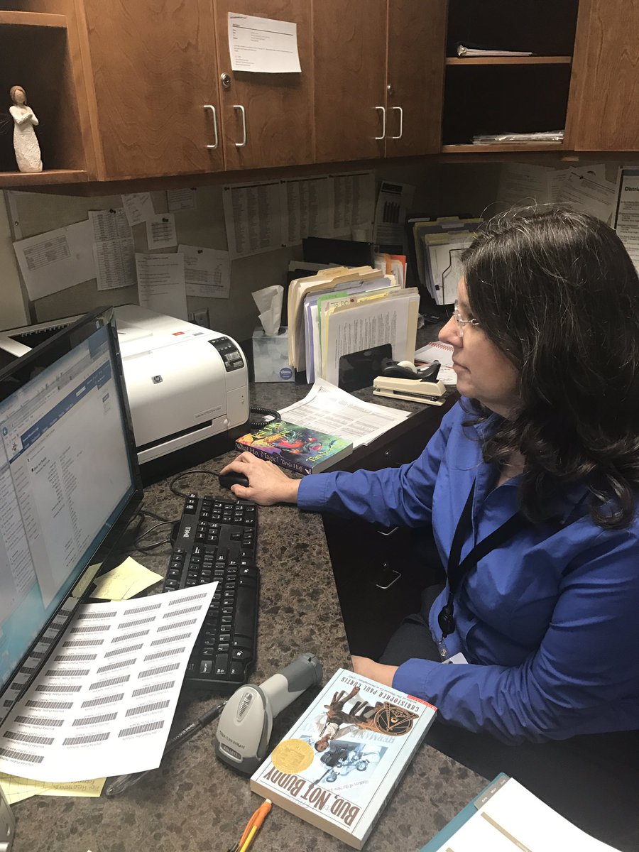 usd259libraries's tweet photo. Behind-the-scenes work at Library Media and Textbook Services. How do the books get from place to place? How do the orders get completed? https://t.co/MD1zIQd3SM