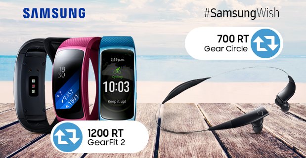 SamsungChile's tweet photo. Los premios están increíbles y tú debes jugártela por lograr la meta del #SamsungWish que quieres. ¡A darle RT! https://t.co/y00Z5wWUTZ