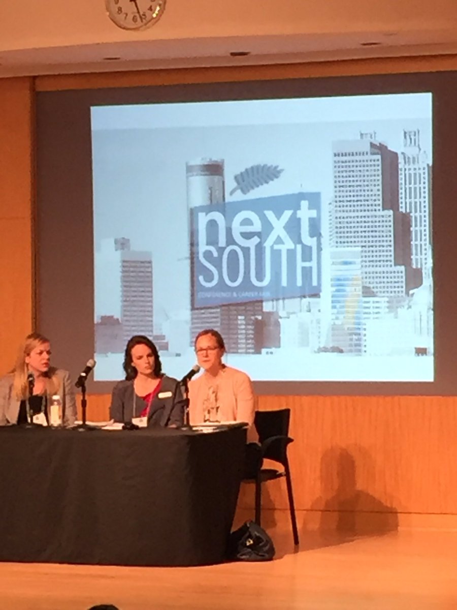 GenGreenATL's tweet photo. "That self motivation and curiosity will serve you very well in this field" - the value of geeking out about sustainability #NextSouth https://t.co/gJKfw5ubLI