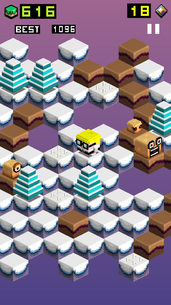 JoolsWatsham's tweet photo. I know I'm a little bias (OK, maybe A LOT bias). I believe #MuddMasher might be the Q*bert game mobile players have been looking for! :D https://t.co/txwB0ErkSL