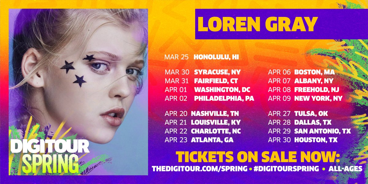 DigiTour's tweet photo. โก๏ธBREAKING NEWSโก๏ธ Meet @beechloren02 in 17 cities this March & April on #DigiTourSpring! ๐
Get Tickets & Info at https://t.co/iUNoVEikXo
RT! https://t.co/shDqEAY26B