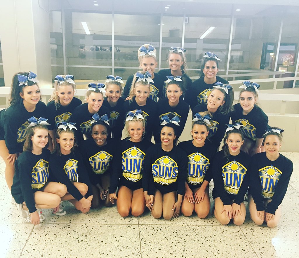 ca_denverco's tweet photo. LADY RAYS are ready to slay! 💙☀️ #theworkisworthit #letsgosuns #sunsFAMILY #NCAnationals #SUNStakeover https://t.co/aAm7dGbO7s