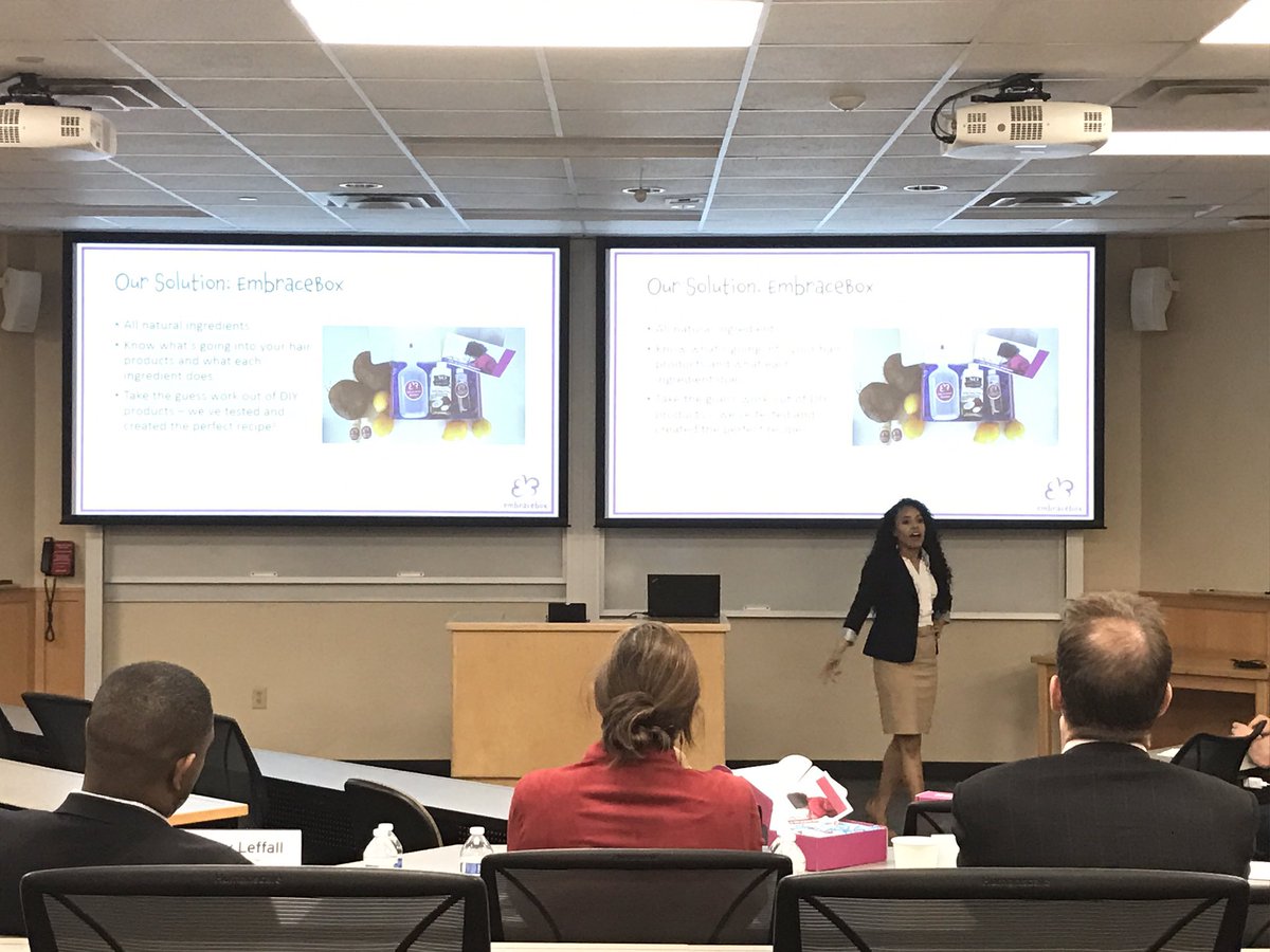 TXVentureLabs's tweet photo. Learning about how @embracebox can empower 5.7 million #curly kids through DIY hair care. @UTexasMBA @UTexasMcCombs #naturalhair https://t.co/BpfOT7t6md