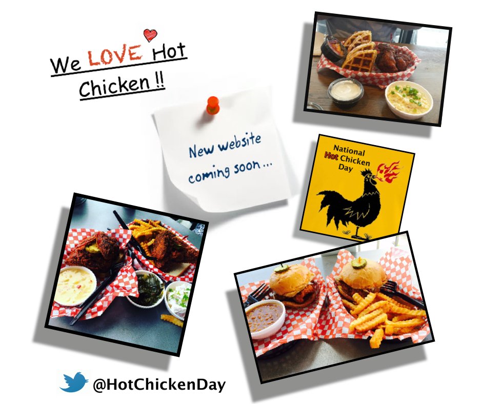 HotChickenDay's tweet photo. 🔥🐦🔥 National Hot Chicken Day 🔥🐦🔥 Has it's own website too!  https://t.co/xQabWFjLA0  #HotChicken @Foodimentary #NationalHotChickenDay https://t.co/5cLWLBygzZ