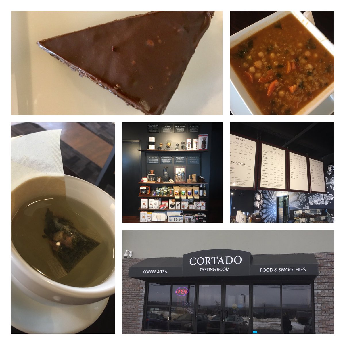 KASocialMedia's tweet photo. Discovered this great "New to me" coffee shop today! Great tea, great food and bonus it's healthy! @CortadoTR you rock! https://t.co/TluOhnANLi