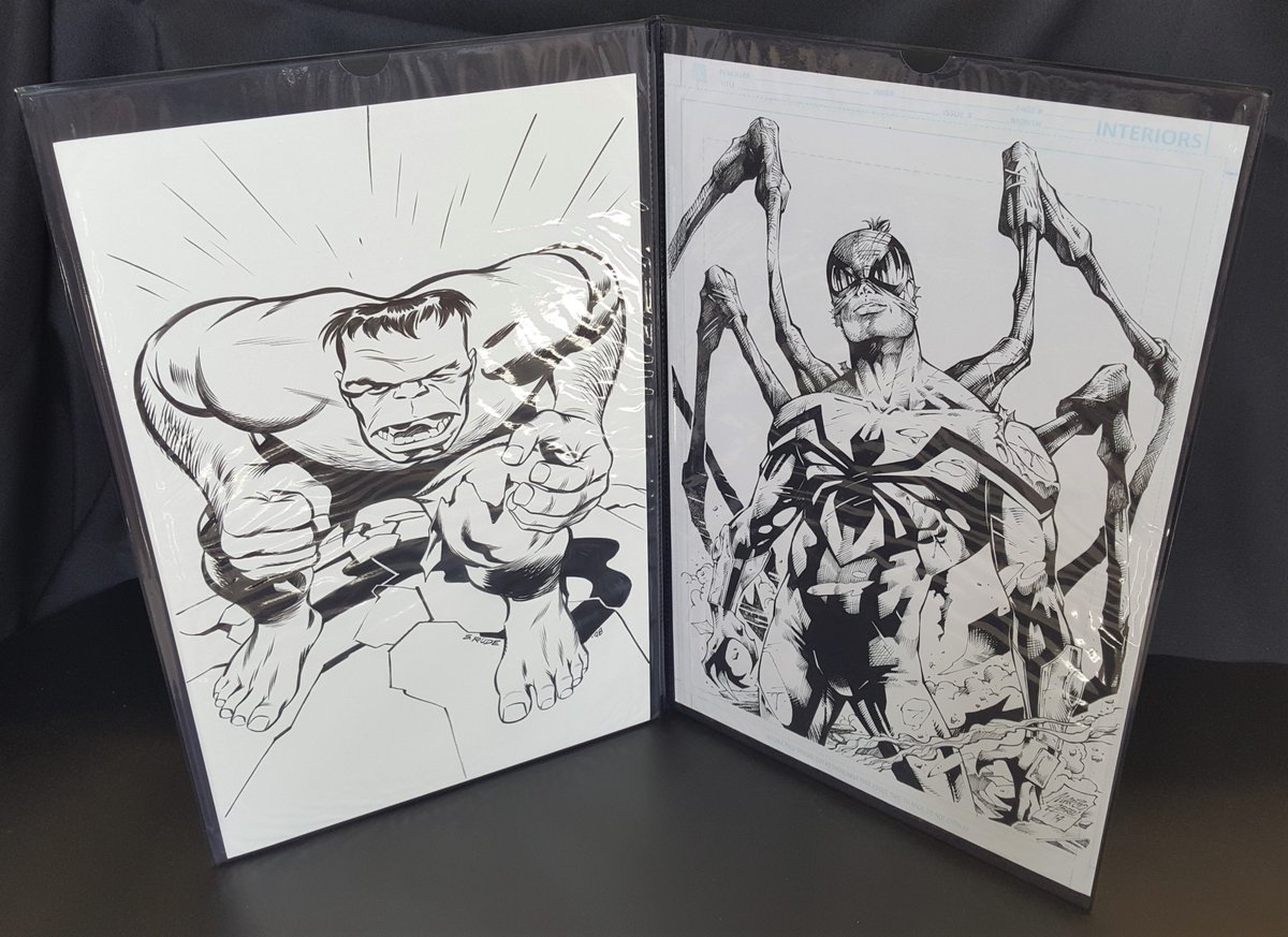 slab_pro's tweet photo. Our Art Portfolios are a perfect fit for you Original #art & #prints! https://t.co/SXXKg23F8k #SlabPro #Comics #Superheroes #HULK #SpiderMan https://t.co/4p1MwJlpPs