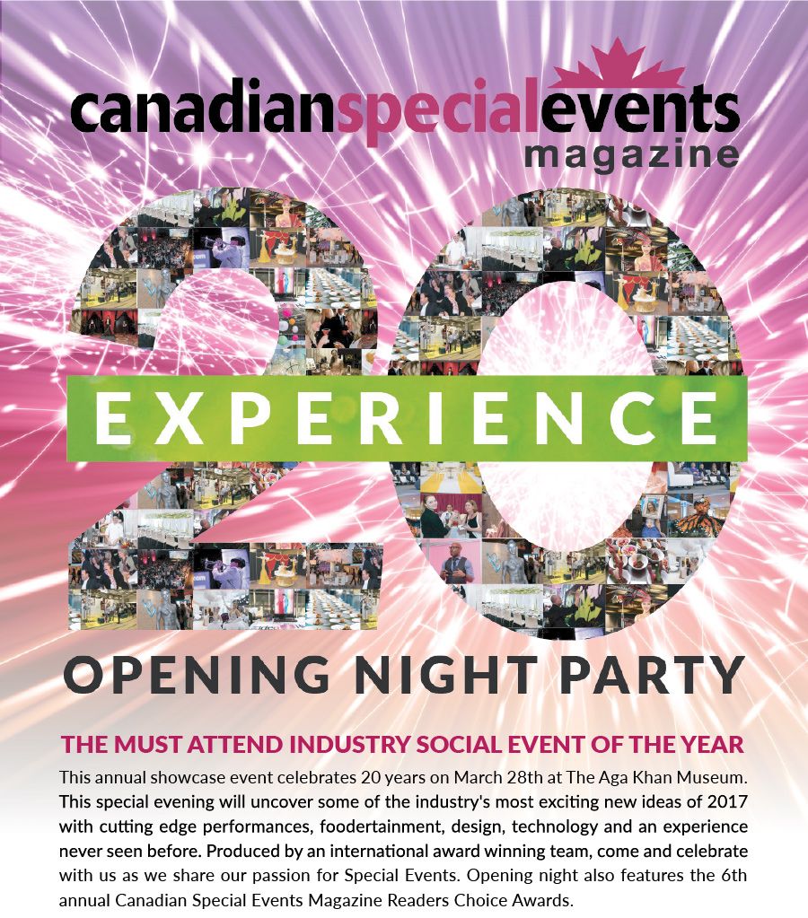 cdnspecialevent's tweet photo. Uncover exciting, #cutting #edge #trends #in #events at the EXPERIENCE20! Opening Night Party on March 28: https://t.co/1sL0sj8c26 https://t.co/gz6JYY890R