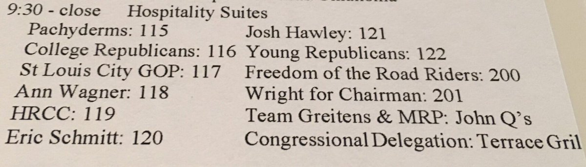 Join <a href="/mopachyderms/">Missouri Pachyderms</a> in suite 115 at #LDMO17, tonight and tomorrow night, after dinner!