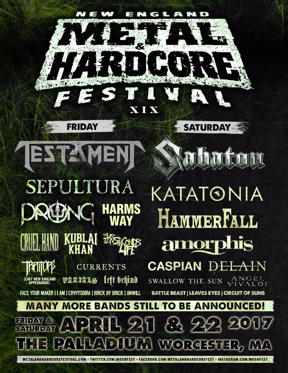 JUST ADDED -- Harm's Way, Cruel Hand, Traitors Currents, Face Your Maker, I AM, Cryptodira, Unwill, &amp; Angel Vivaldi to the <a href="/moshfest/">Aries</a> lineup!