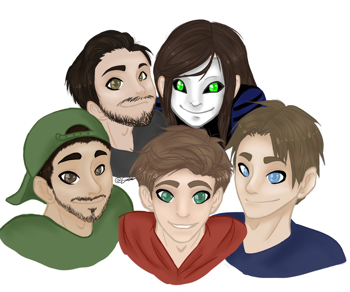 Emska_'s tweet photo. Ein etwas matschigeres Fanart von meinem aller liebsten Lieblings Squad!❤️
#MinecraftLeben #MinecraftDesperado und auch #MinecraftSky ^^ https://t.co/7WJq7jQkXv