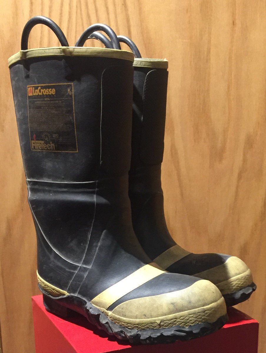 Did you know that a typical pair of firefighter's boots weighs about 6 lbs? <a href="/CFFireRescue/">CedarFalls Fire News</a>