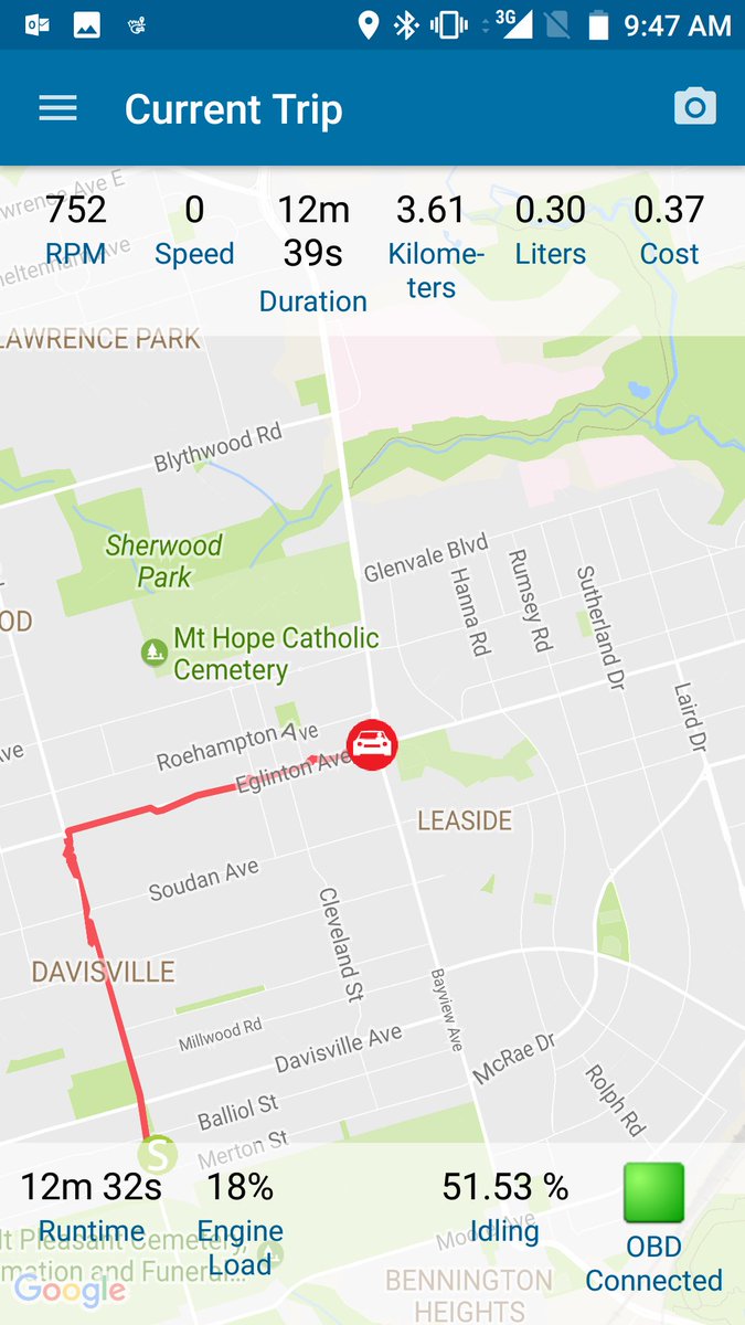 share_wiz's tweet photo. @CAASCO @NCFACanada Another one.. Eglinton &amp; Bayview with 50% idling. @JohnTory MyDriving can help to better plan TO traffic.. #iot #bigdata https://t.co/VA6WBjpuOJ