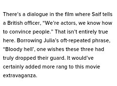 bebo93dec's tweet photo. All criticism praises my Ruisi 😭😭
#rangoonreview 
#SaifAliKhan https://t.co/hrcJtegsNs