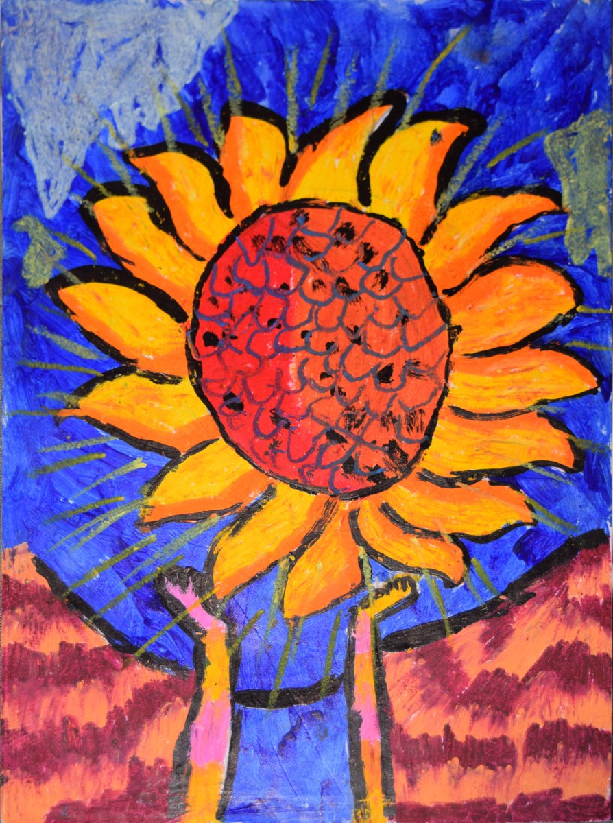1Flower1World's tweet photo. K.P. Yenuli Vihansa Sirithunga
3rd Place, Age 6-7
#1Flower1World #kikisgarden #sunflowerartcompetition
https://t.co/QTHK6bawdq https://t.co/O07WfmmsV0