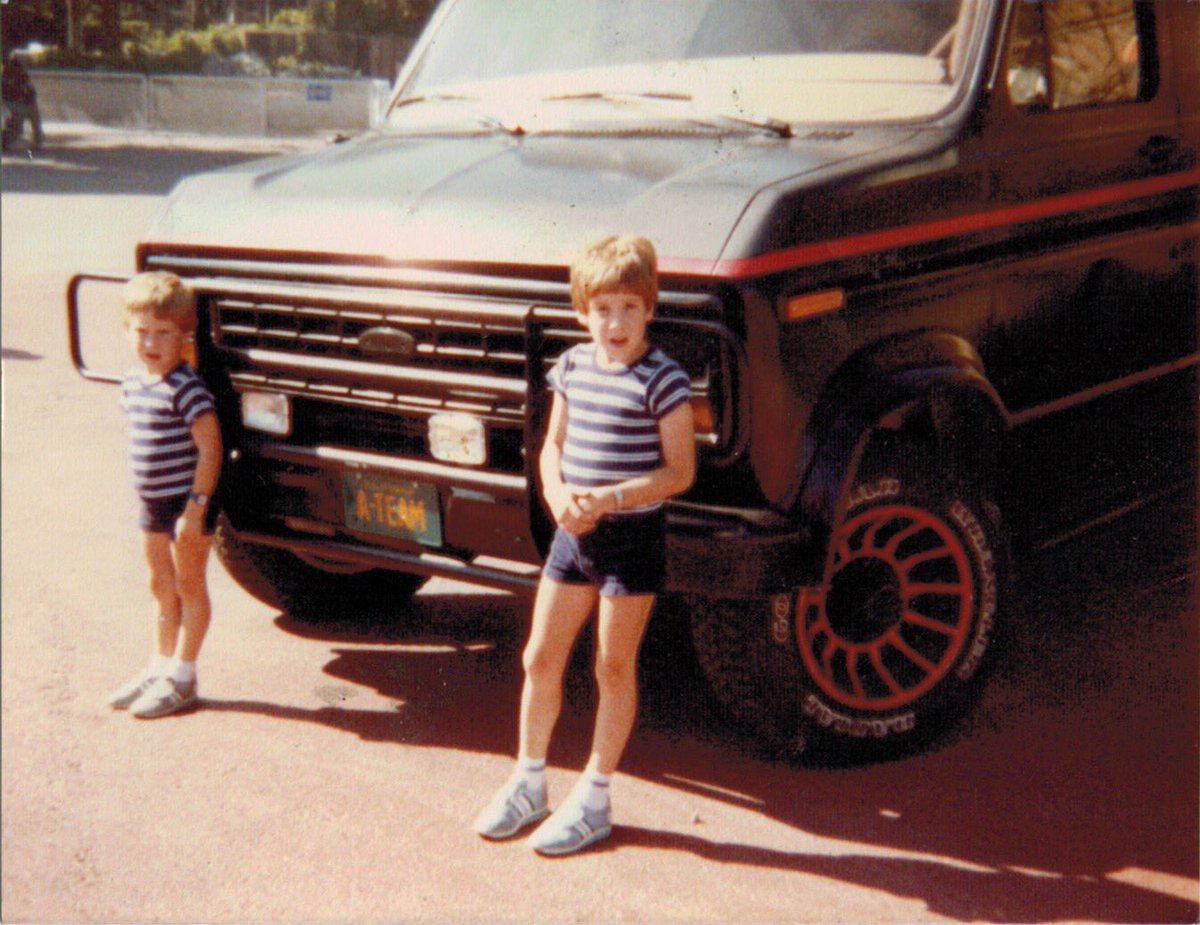 Matt &amp; I back in the day with the real A-Team truck #ATeam <a href="/gerardthat/">Gerard Thatcher</a> <a href="/matthewthat/">matthew thatcher</a> <a href="/thetorqueshow/">TorqueShow</a>
