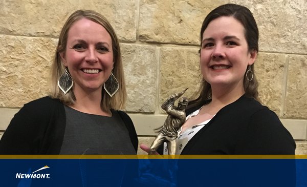 NewmontCorp's tweet photo. Congrats to our CC&V team for winning @ColoradoMining's “Best of the Best” Environmental Stewardship Award at #SME2017ACE! https://t.co/jqaHA5YvVP