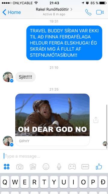 Vona að þið séuð að eiga betri dag en ég.