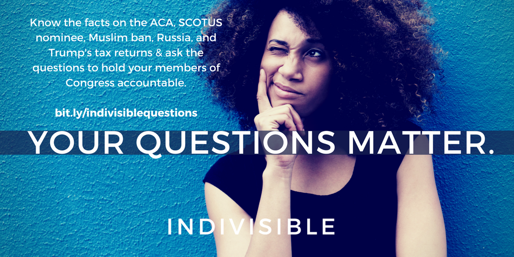 IndivisibleTeam's tweet photo. Your concerns matter. Want to ask effective, well-crafted questions at your town hall? Start here: https://t.co/itpbsdo4al #reclaimrecess https://t.co/vaSHn5nCTH