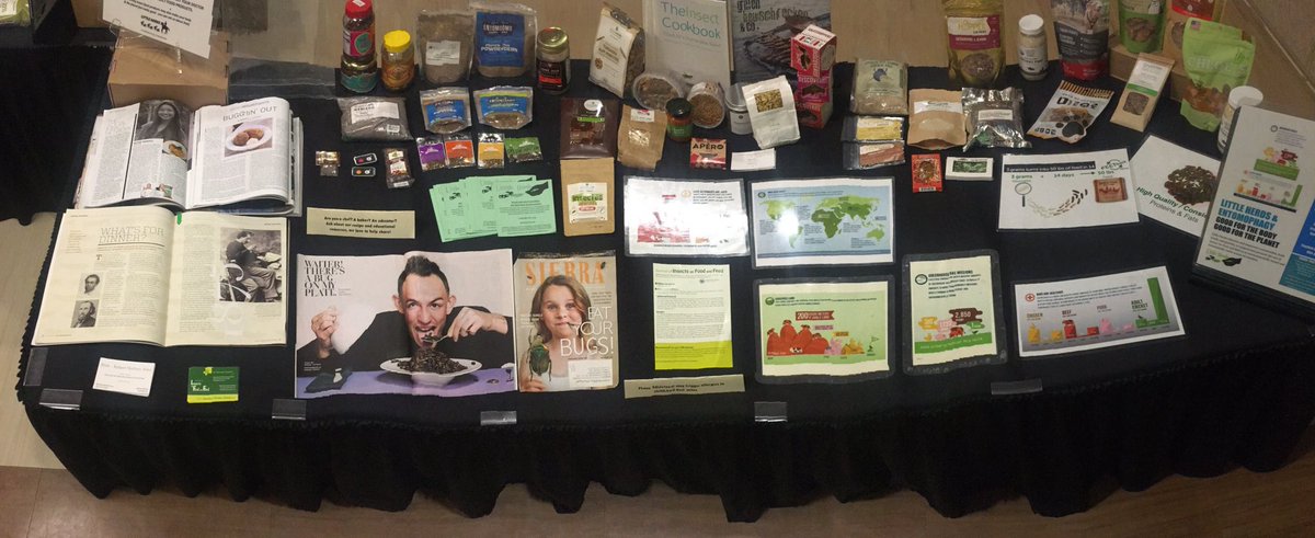 LittleHerds's tweet photo. What a blast at @montanastate #BugBuffet! So many adventurous eaters trying #EdibleInsects. @CowboyCrickets @AkettaCrickets @bugeaterfoods https://t.co/cyRcBGBG9a
