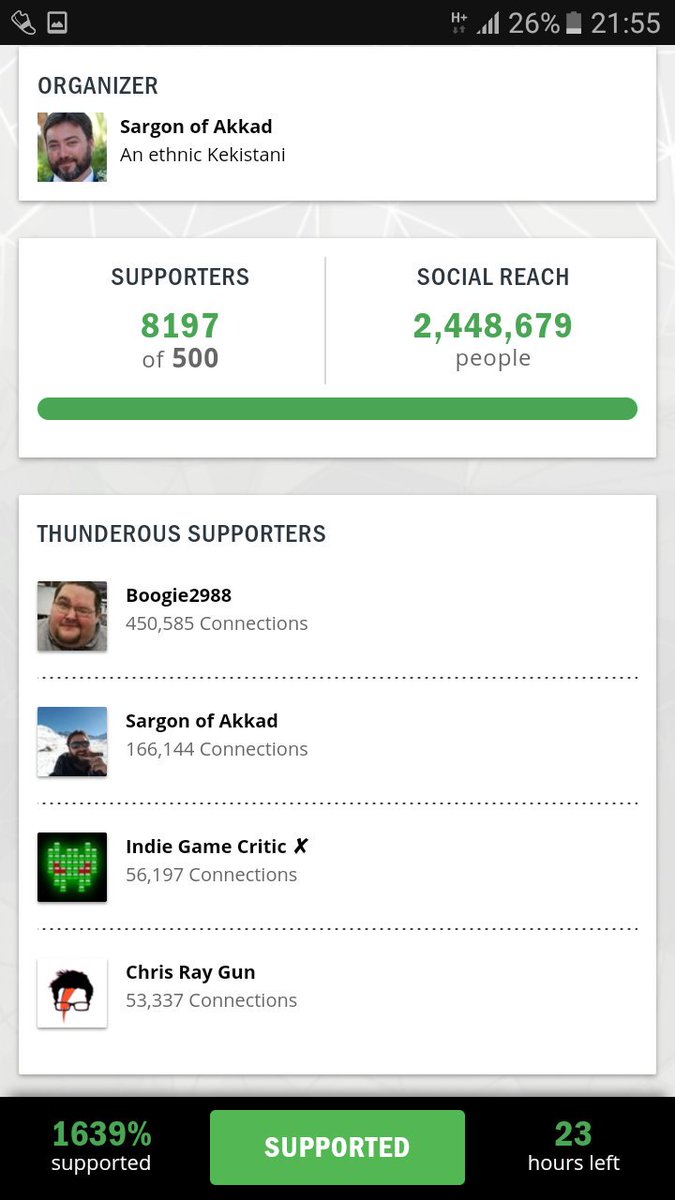 SpleenTaker's tweet image. thunderclap.it/projects/53461… social reach now greater than @WSJ circulation.
#pewdiegate #GasTheJokes