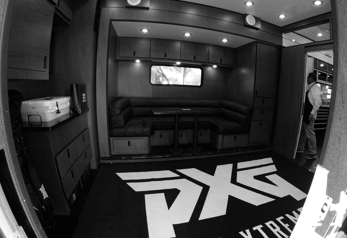 pxg's tweet photo. Exciting day at PXG. Our brand new tour trailer is complete and ready to hit the road. What do you think? #PXGTroops https://t.co/MvDi96vlz9